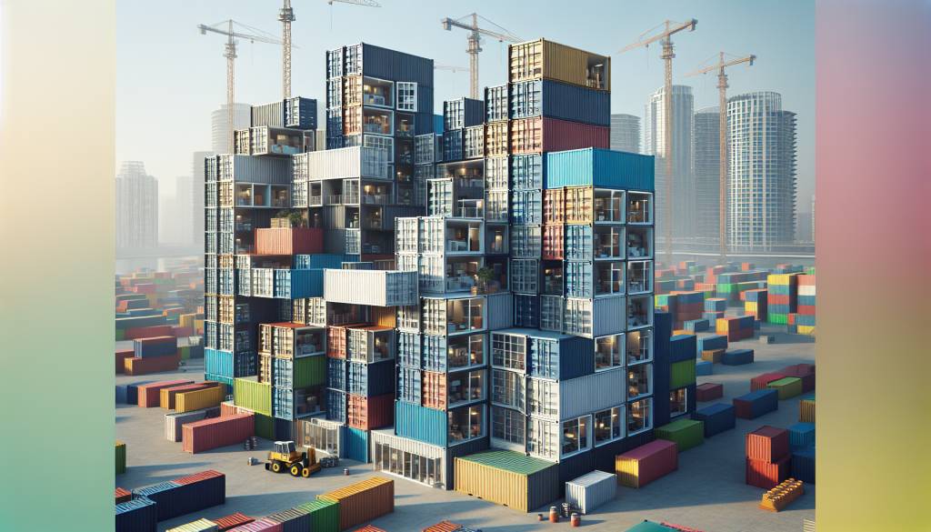 construction modulaire et container : une révolution dans le domaine du bâtiment similaire au jeu de lego