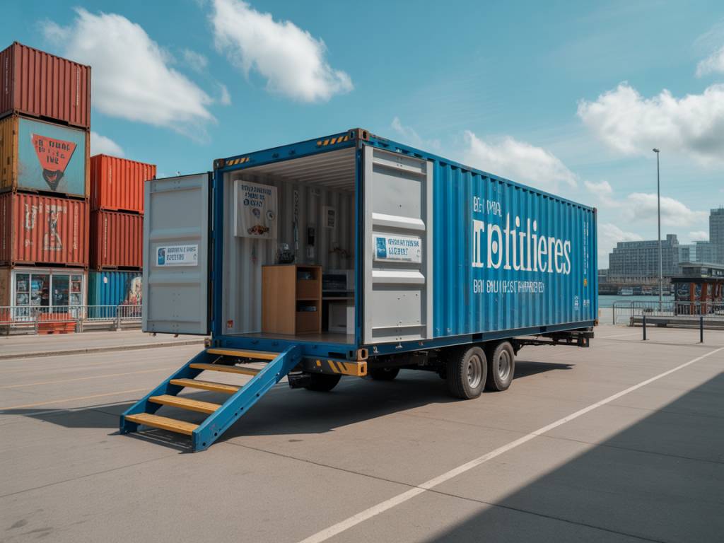 L’utilisation des containers maritimes pour les boutiques éphémères et commerces ambulants : une nouvelle ère du retail